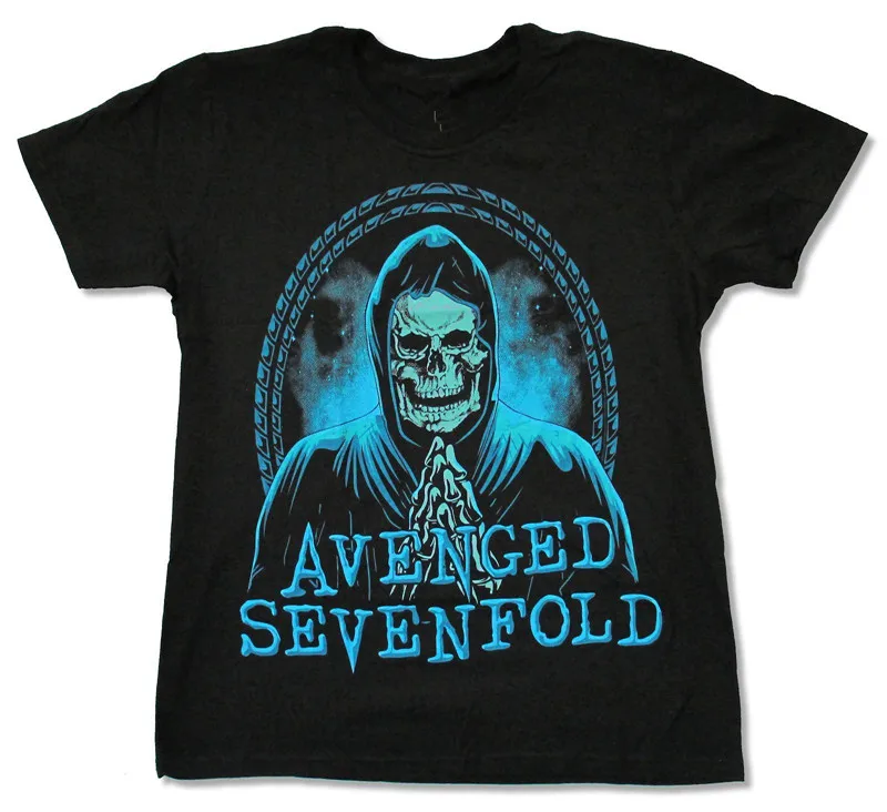 Футболка с принтом-Экипаж шеи Для мужчин коротким рукавом зомер Avenged Sevenfold