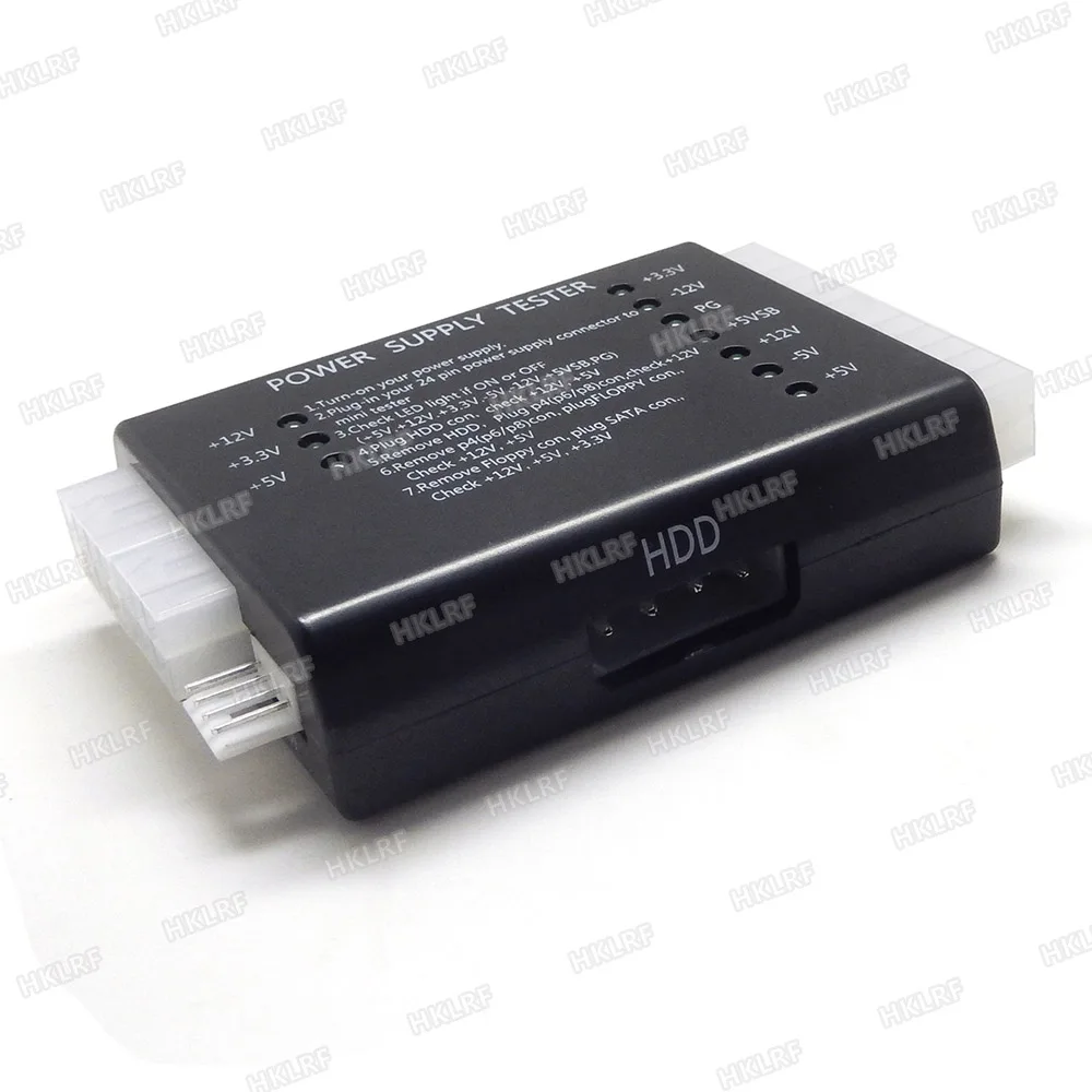 Тестер питания Checker светодиодный 20/24 Pin для PSU ATX SATA HDD Meter измерительный прибор ПК и