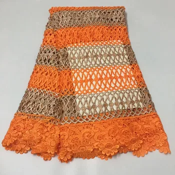 

2019 New Design African Lace Fabric For Dress High Quality Water soluble Lace Fabric Fashion Nigerian ELLAFE271