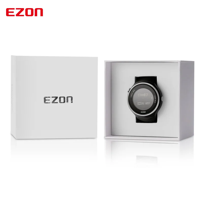 EZON gps Bluetooth 4 0 смарт цифровые часы Android 3 IOS 7 напоминание трекер Шагомер на открытом