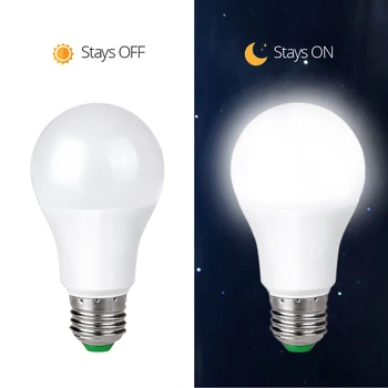 

LED Sensor Bulb E27 B22 220V 110V Dusk To Dawn Light Bulbs Day Night Light 10W 15W LED Sensor Lamps For Home Lighting Halloween
