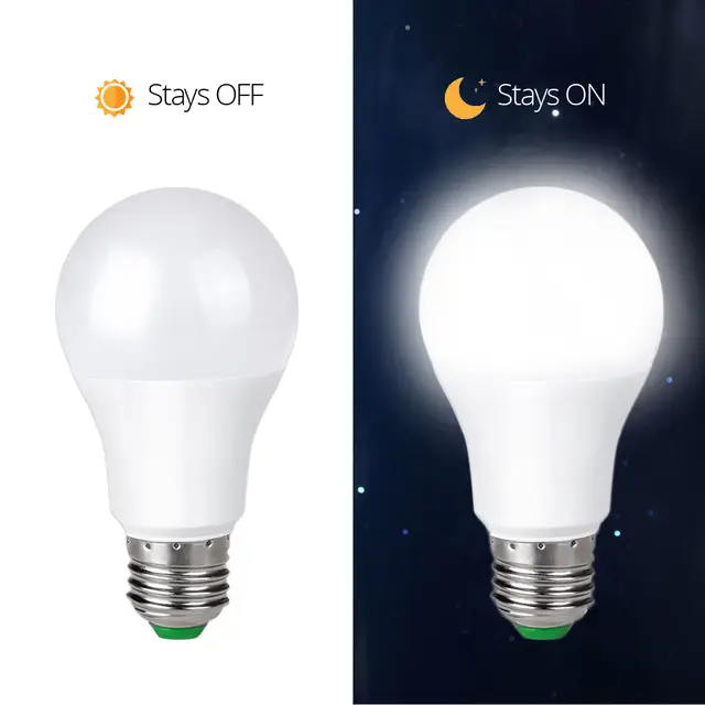 Led Sensor Bulb E27 B22 220v 110v Dusk To Dawn Light Bulbs Day Led Sensor Bulb E27 B22 220v 110v Dusk