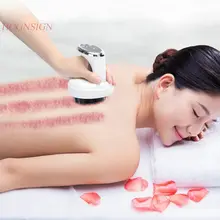 Corpo elétrico raspagem instrumento casa meridian draga equipamento drenagem linfática massageador cinco elementos de sucção escova