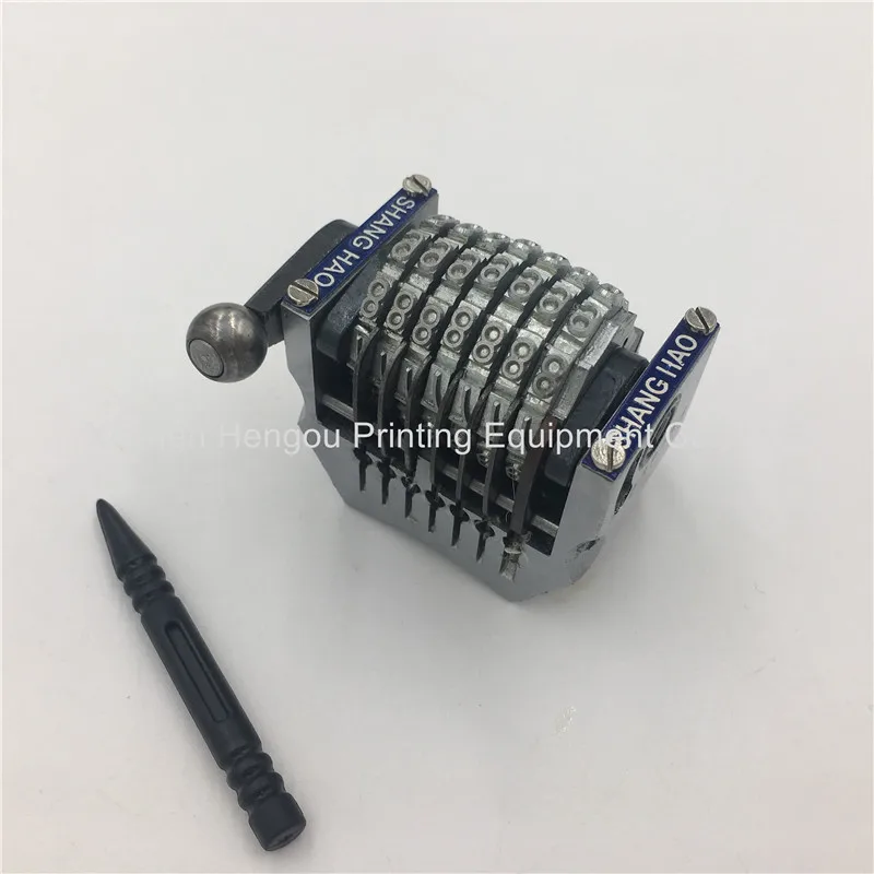 

2 Pieces New Hengoucn GTO Rotary Numbering Machine with 7 Digits Vertical Forward,last three bits are adjustable