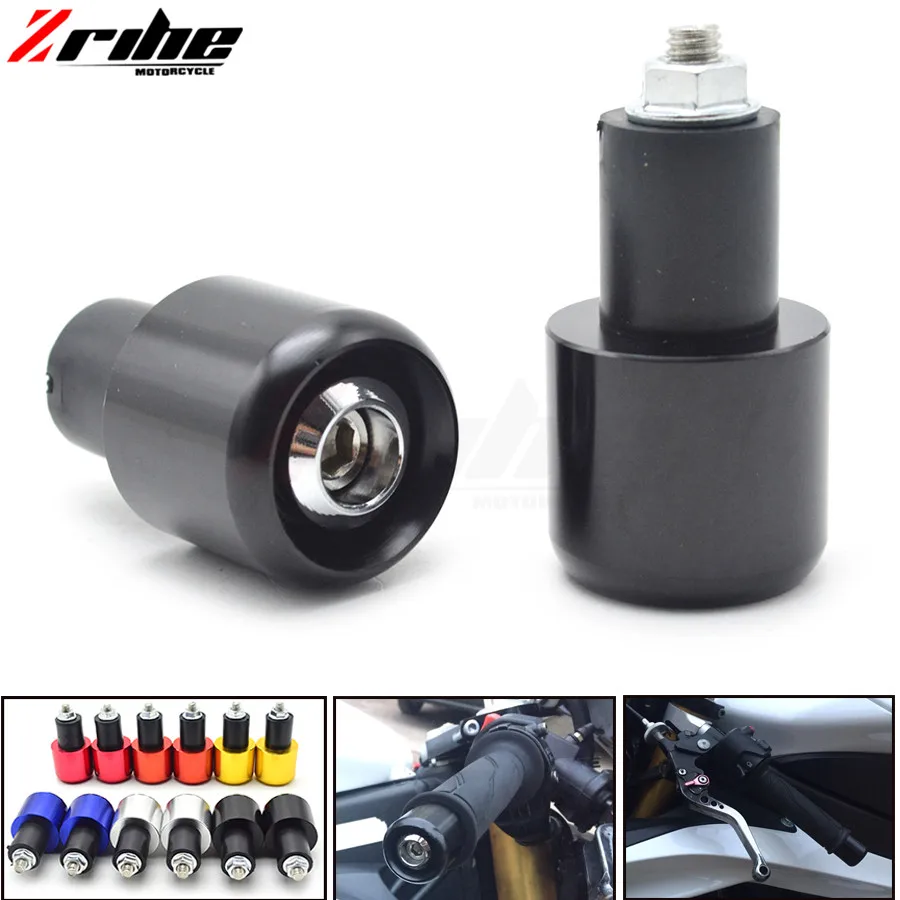 

7/8'' 22mm CNC Aluminum motorcycle handlebar hand handle bar grips ends for VFR800/F VTR1000F / FIRESTORM CBF1000 CBR1100XX / BL