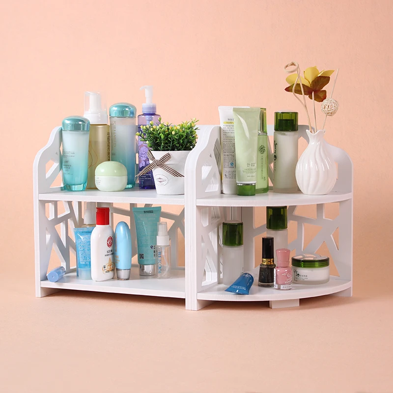 

Dormitory Desktop Cosmetics Storage Rack Bathroom Waterproof Shelves DIY Environmental Protection Board Storage Shelf