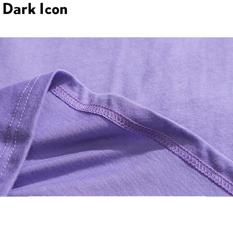 Dark Icon Boom T-shirt Men Crew Neck Cotton Men's Tshirts Oversized Street Tee Shirts for Men 2019 Summer Man Clothing
