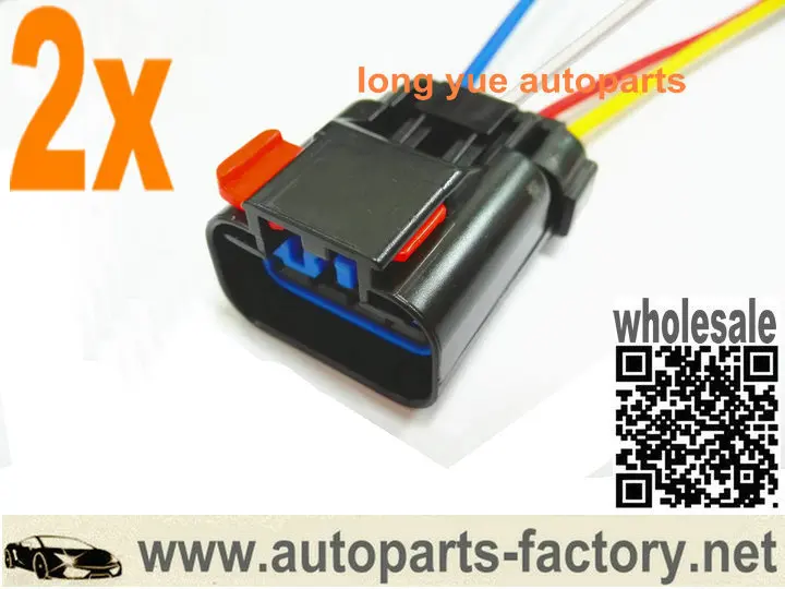 longyue 2pcs 6.0 Diesel Glow Plug Harness Plug Connector Pigtail E350