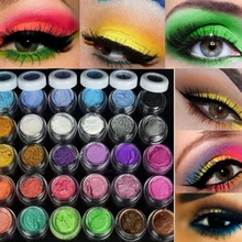 Новое качество 30 цветов Тени для век порошок пигмент Красочный макияж Минеральные тени для век+ кисть пигмент Красота и здоровье Косметика Горячая