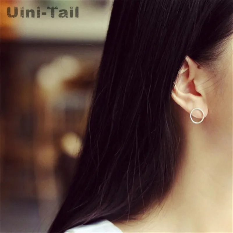 Серьги Uini Tail из стерлингового серебра 925 пробы круглые серьги модные