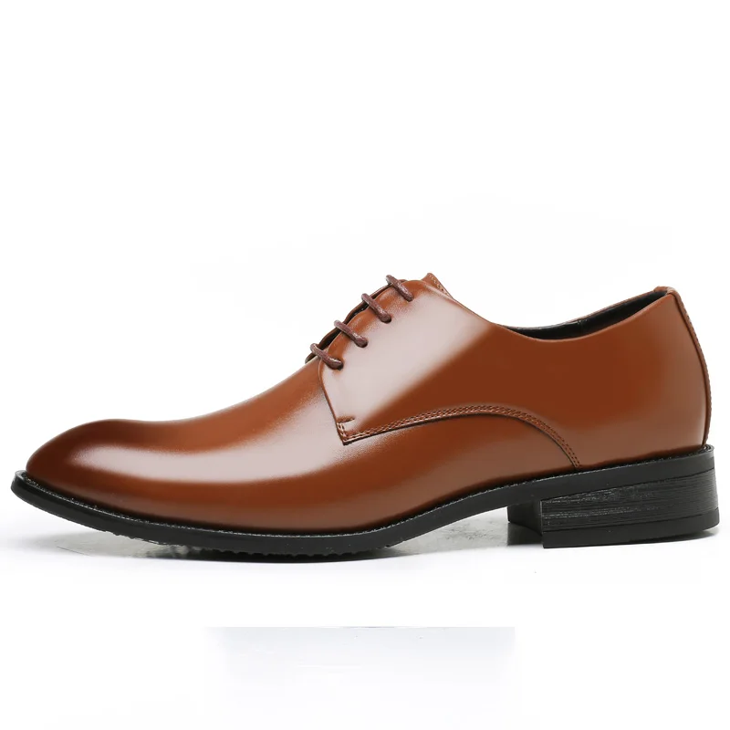 DXKZMCM/Мужские модельные туфли; Мужская официальная обувь; роскошные кожаные свадебные туфли; мужские оксфорды; большие размеры 38-47 - Цвет: Золотой