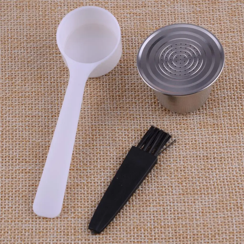 Stainless Steel Coffee Capsule Refillable Reusable Pod Cup 5g Coffee Powder Fit For Nespresso Machine