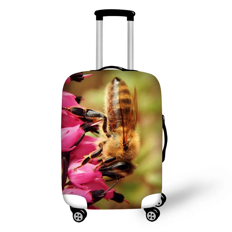 Animal Bee Print Travel Accessories Suitcase Protective Covers 18-32 Inch Elastic Luggage Dust Cover Case Stretchable