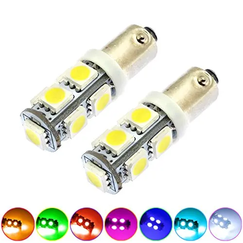 Комплект 10 ламп Ba9s 9 Led 5050 несколько сердечников T4w 69 unit 12 вольт Super Branco | Автомобили