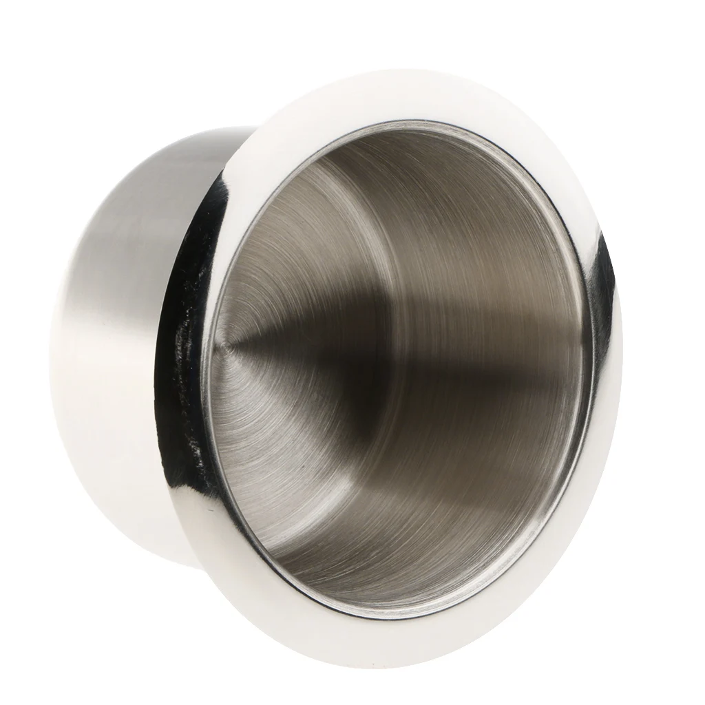 1 Pcs 55mm*84mm Water Bottle Holder Cup Drink Holder For Boat Car Truck Camper RV Etc Stainless Steel  Polished Sliver 
