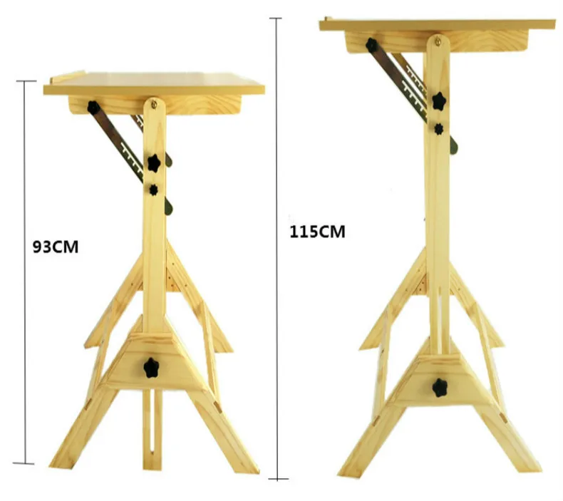 Сосновый импортный мольберт, студенческий чертежный стол, чертежная доска, профессиональный инженерный чертежный стол, подъемный Наклонный мольберт CAD