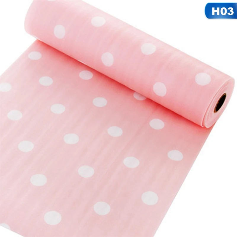 Waterproof Drawer Paper Plastic Printed Wallpaper Colorful Mat Wardrobe Kitchen Cabinet Pad For All Purpose Multi Colors