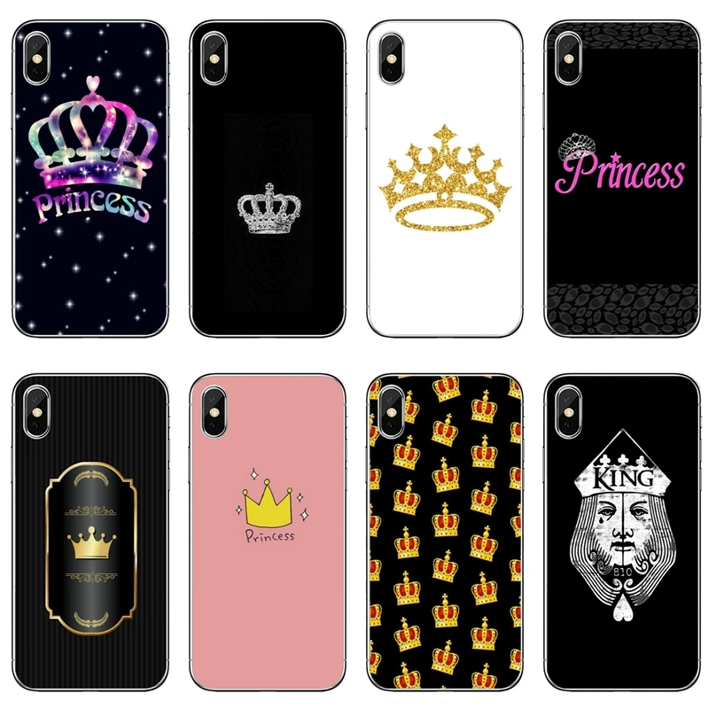 

PRINCESS Queen boss crown king tpu soft case For Samsung Galaxy A10 A30 A40 A50 A60 A70 Huawei P30 lite pro P Smart Y6 2019
