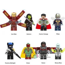 100 шт/партия супер герой Бесконечность WarDoctor странная Проксима Полночь Железный человек строительные блоки детские подарочные игрушки X0187