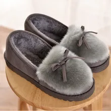 Winter Frauen Warme Hausschuhe Indoor Hause Schuhe Warm Erwachsene Boden Schuhe Plüsch Baumwolle Hausschuhe Faulenzer Schwangere Frauen Schuhe