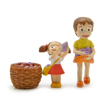 

3pcs/lot Studio Ghibli Miyazaki Hayao My Neighbor Totoro Satsuki Mei Toy PVC Action Figure Collection Model Toy Home Decor
