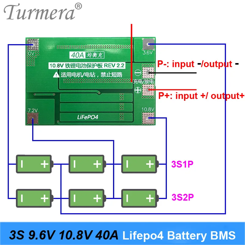 3S 40A 20A 9,6 в 10,8 В 32650 32700 LiFePO4 BMS литиевая железная батарея Защитная плата с выравниванием пусковое сверло