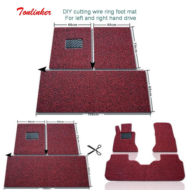 Tonlinker For Left/Right hand drive Car styling Mats & Carpets DIY Anti