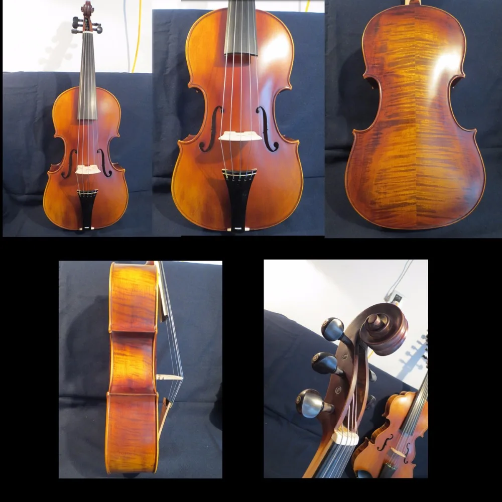 

Hand made big fretted 5 string viola 17 7/8" (455mm),big resonant sound #12684