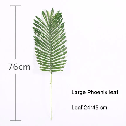Large Phoenix leaf Оливковое Холли, Вишня Чили, Милан, мятный кленовый лист Чили, искусственное пластиковое растение для свадьбы, украшение для йоги на весну - Цвет: Large Phoenix leaf