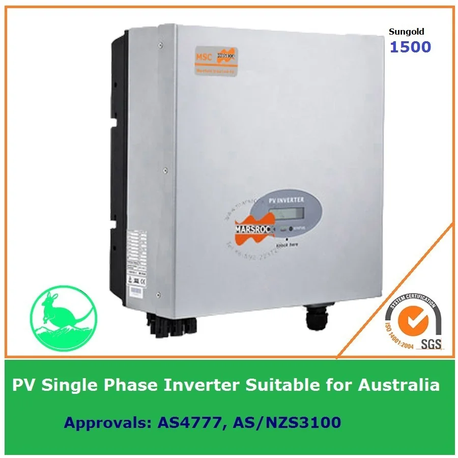 Single Phase 1500W Grid Tie Solar Inverter 230VAC transformerless DC to AC on Grid with LCD