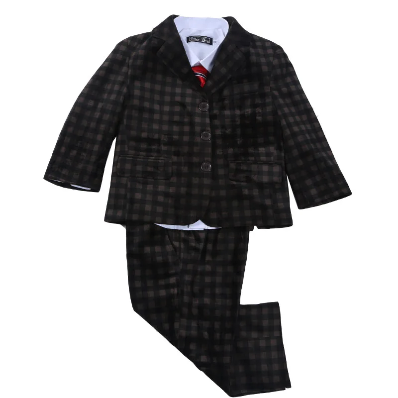May's Baby Boys' 3-Piece Suit Set - Blazer, Shirt & Pants, Gentleman Style (Sizes 6M-5Y)