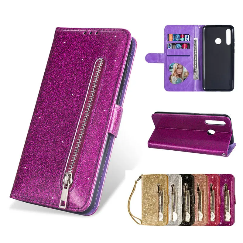 

6.09'' Honor A8 Case Huawei Honor 8A Case Bling Glossy Wallet Shockproof for Funda Huawei Honor 8A Pro Case Hono 8 A Pro 8aPro
