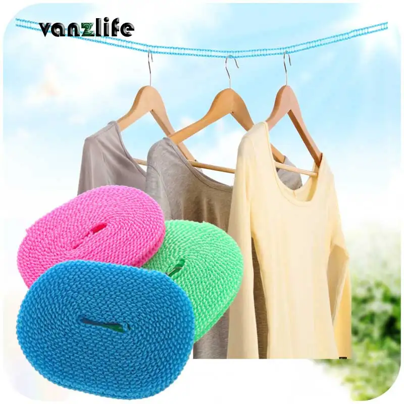 

vanzlife fence wind clothesline rope drying quilts clothing line home essential drying rope