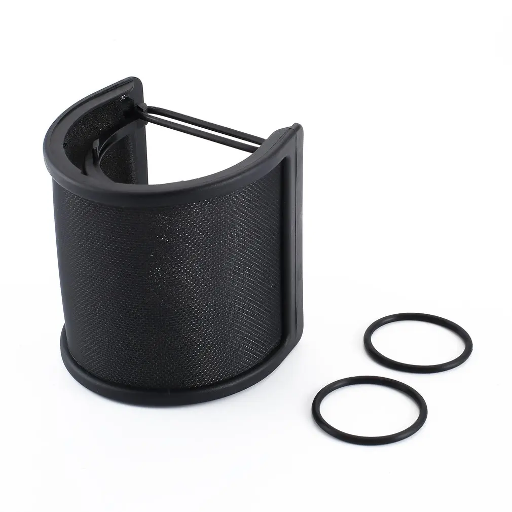 

Dual Layer Recording Microphone Filter Mask Metal Mesh Shield Microphone Windscreen for Vocal Recording Youtube
