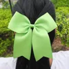 2 PCS 6 inch Bow WITH Elalstic Bobble Loop Big Cheer Leading Hair Bow Ribbons Baby Girls 5