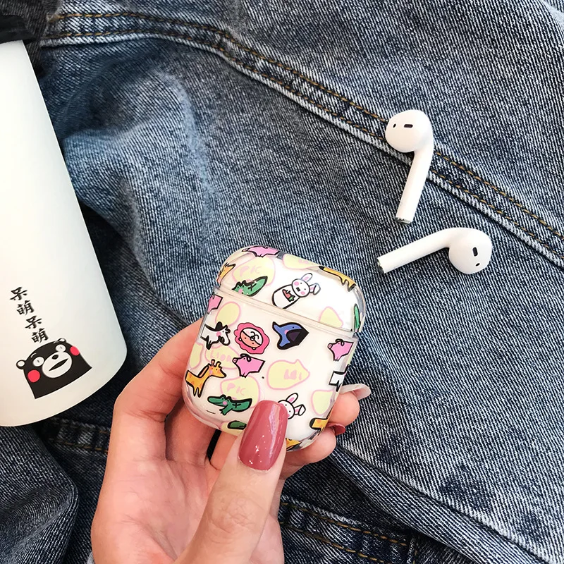 Жесткий чехол из поликарбоната с изображением улицы Сезам для Airpods чехол s PEANUTS Charlie коричневый прозрачный милый мультяшный чехол для наушников для Apple AirPods Box