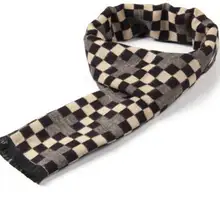 Winter font b Tartan b font Scarf Men Casual Cashmere Scarf Luxury Brand Rhombus Patchwork Chic