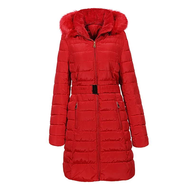 Femmes 2018 white Chaud Avec Parkas Fourrure Long Taille La De Glo Capuche Wma Pour D'hiver Ajustable red story Femme Blue 6699 À Manteaux qIwnBS