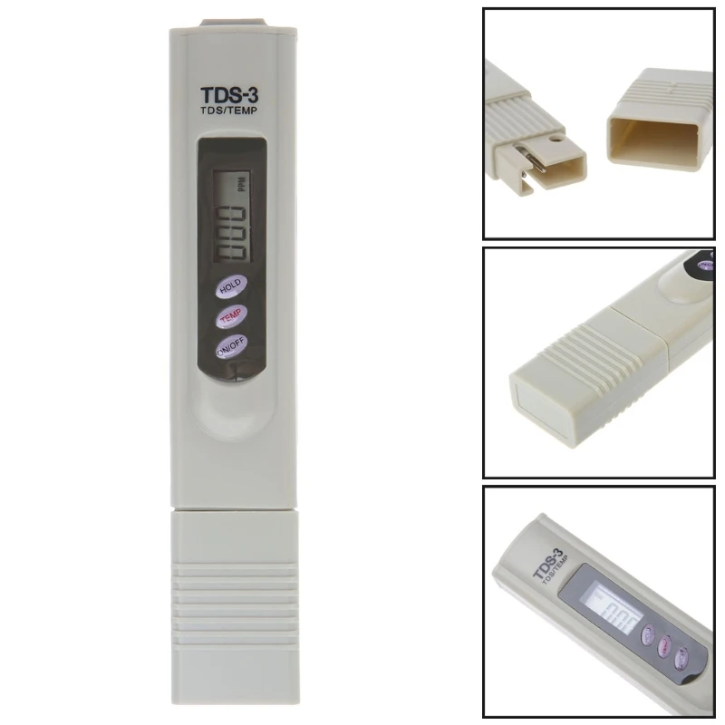 

TDS-3 Meter 0 - 9990 ppm Handheld Measurement LCD Digital Water Purity Testers L15