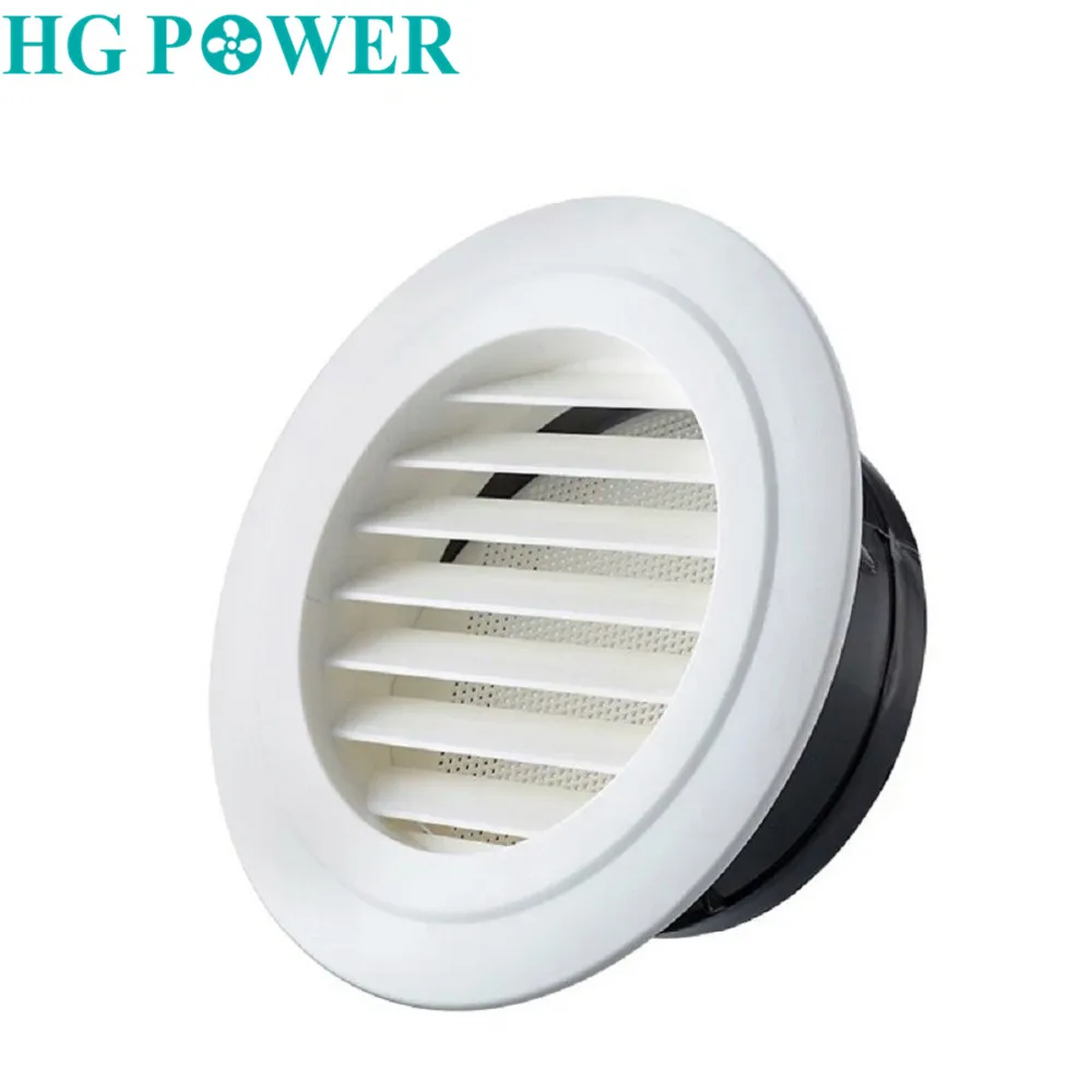 【💋】 Low Noise Kitchen Air Vents House Ventilation Grille Plastic Round