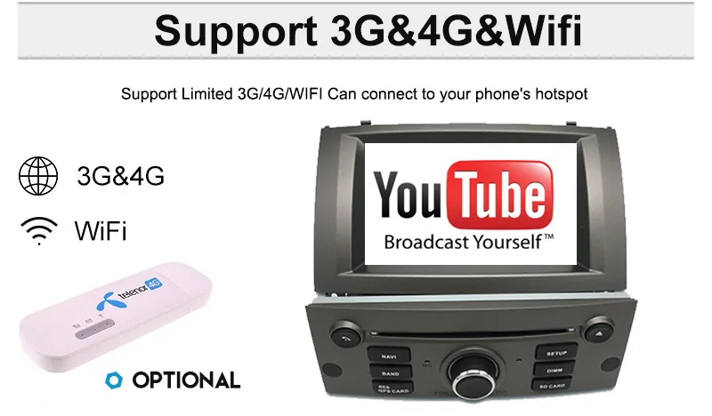 Best Germany Stock newest Android 8.1 Car DVD 1 Din Auto Radio For PEUGEOT 407 2004-2010 7" IPS Stereo GPS Navigation tape recorder 13