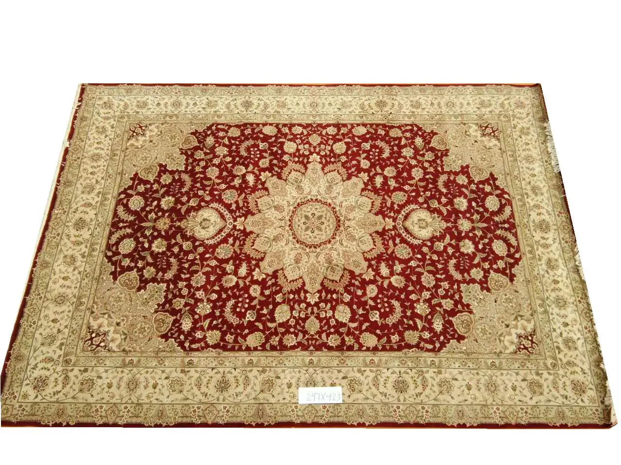 Handwoven Wool Carpets Home Decor Square Rug Persian Style Carpet Wool