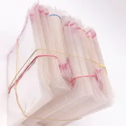 100 шт 6x8 см полиэтиленовый мешочек на молнии мешок Прозрачные полиэтиленовые пакеты самоклеющиеся уплотнения ювелирных изделий делая мешок
