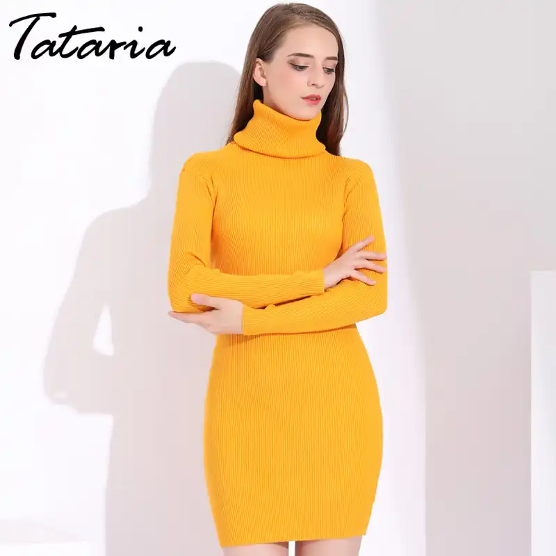 black turtleneck dress midi