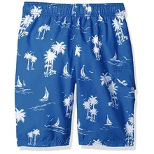 ISHOWTIENDA мужские летние пляжные шорты с эластичной резинкой на талии мужские быстросохнущие пляжные шорты Купальные пляжные шорты спортивная одежда# g4