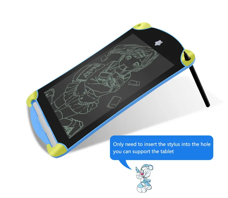 Cartoon 8.5 inch LCD Writing Tablet Digital Drawing Tablet Handwriting Pads Portable Graphic Blue Electronic Board for Children