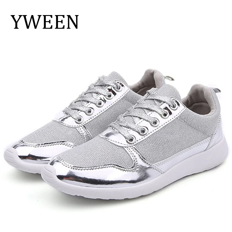 

YWEEN Women Sneakers New Spring Autumn Fashion Pu Leather Platform shoes Ladies Trainers Chaussure Femme Women Casual Shoes