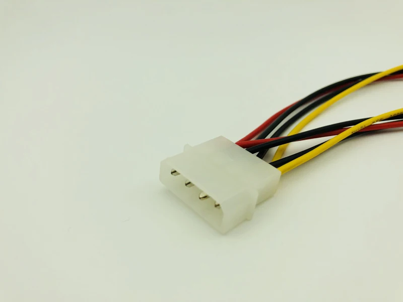 5PCS 4Pin Molex to Double 4pin IDE Female Power Supply Splitter Adapter Cable Computer Power Cable for BTC ETH Miner Mining
