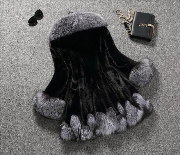 learance sale high imitation of our Lady coat silver fox collar hooded rabbit coat medium- long overcoat plus size winter coat learance sale high imitation of our Lady coat silver fox collar hooded rabbit coat medium- long overcoat plus size winter coat