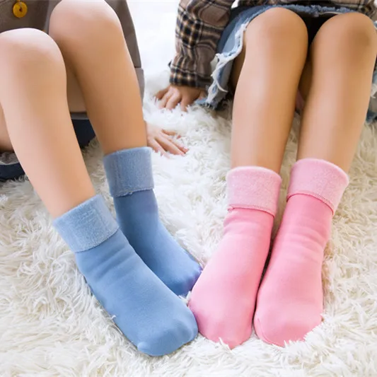 

Winter Baby Socks Plus Velvet Thickening Kids Thermal Warm Soft Socks Children Toddler Baby Girls Boys Floor Socks for 4-10Y